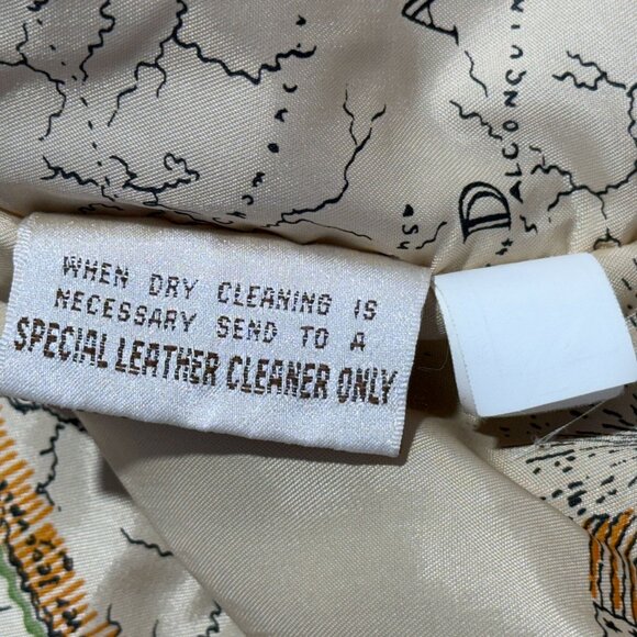 Vintage 80s G-III Leather Bomber Jacket Brown Small - Picture 7 of 13